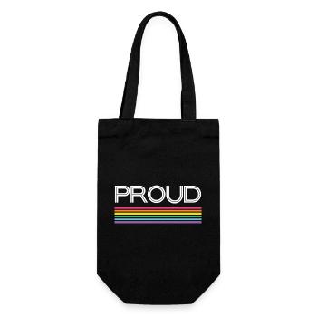Pride Month LGBT - Stolz! - Geschenkbeutel für Flaschen - Schwarz - Vorne