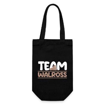 Walross - Geschenkbeutel für Flaschen - Schwarz - Vorne