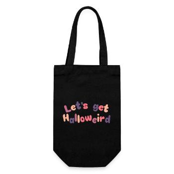Let's get Halloweird - Gift Bag for Bottles - black - Front