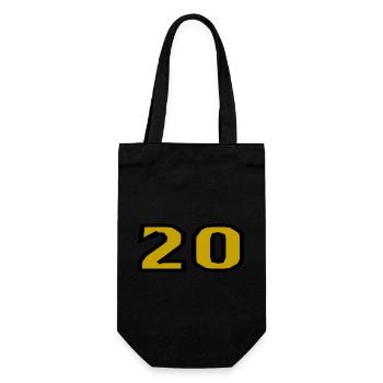 20. 20 YEARS. 20th ANNIVERSARY. 20TH ANNIVERSARY. - Gift Bag for Bottles - black - Front