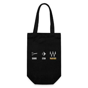 bier bierzelt "" bierkasten - Geschenkbeutel für Flaschen - Schwarz - Vorne