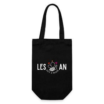 Les Bee An,Lesbian funny pride - Gift Bag for Bottles - black - Front