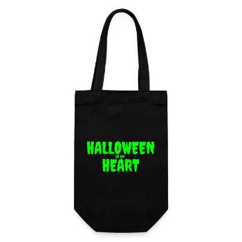 Halloween in My Heart Typography Design - Gift Bag for Bottles - black - Front