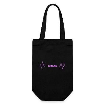 First name Ariane - Gift Bag for Bottles - black - Front