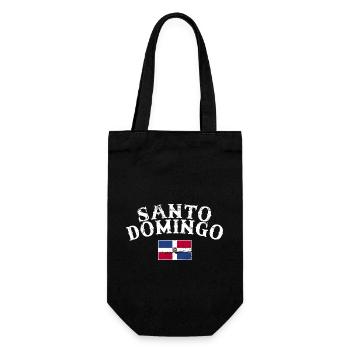 Santo Domingo Dom Rep Vintage Drapeau Dominicain - Sac à bouteille - noir - Devant