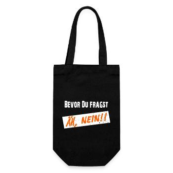 Avant que vous ne demandiez, NON ! - Dire clairement - Sac à bouteille - noir - Devant