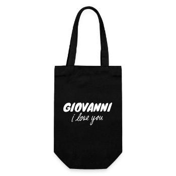 Giovanni i love you - Geschenkbeutel für Flaschen - Schwarz - Vorne