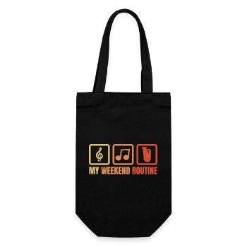 Tuba Weekend - Gift Bag for Bottles - black - Front