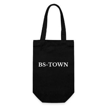 Braunschweig BS-Town - Geschenkbeutel für Flaschen - Schwarz - Vorne