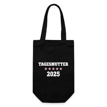 Tagesmutter Erzieherin Betreuerin Kinderbetreuerin - Geschenkbeutel für Flaschen - Schwarz - Vorne