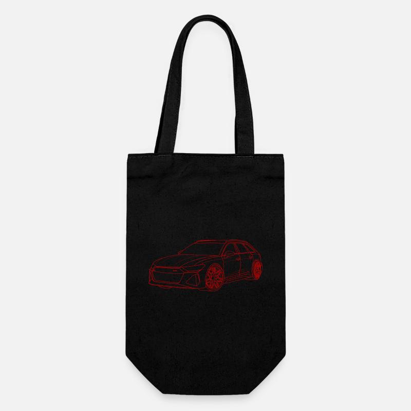 Contour automatique rouge - Sac à bouteille - noir