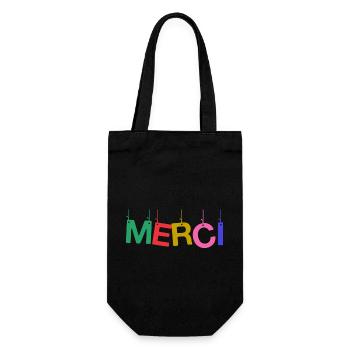 MISTRESS. MASTER. THANK YOU. THANK YOU MISTRESS. GIFT. - Gift Bag for Bottles - black - Front