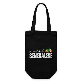 Senegalese pride, made in Senegal - Gift Bag for Bottles - black - Front