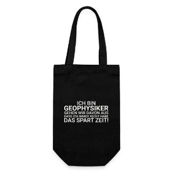 Geophysicists Save time Geophysics - Gift Bag for Bottles - black - Front
