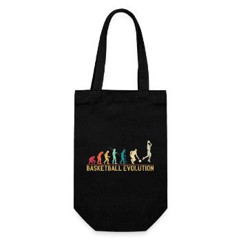 Basketball-Evolutions-Fortschrittsdesign - Geschenkbeutel für Flaschen - Schwarz - Vorne