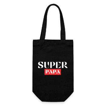 Super Dad Original Vatertagsgeschenk - Geschenkbeutel für Flaschen - Schwarz - Vorne