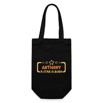 Anthony - Gift Bag for Bottles - black - Front