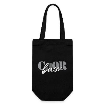 Chor Bass - Geschenkbeutel für Flaschen - Schwarz - Vorne