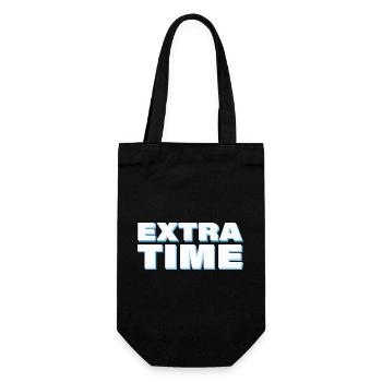 EXTRA TIME - Gift Bag for Bottles - black - Front