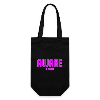 Awake Party Neon Pink - Geschenkbeutel für Flaschen - Schwarz - Vorne
