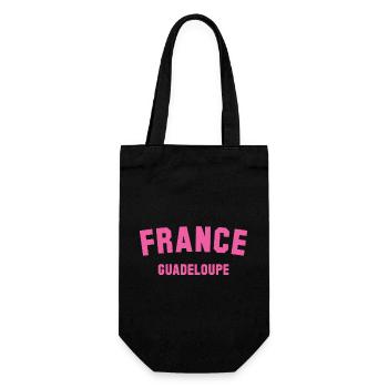 Guadeloupe France - Geschenkbeutel für Flaschen - Schwarz - Vorne