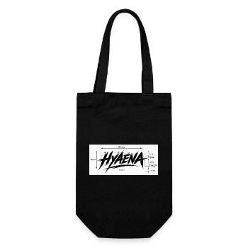 Hyena Aggressive Lettering - Gift Bag for Bottles - black - Front