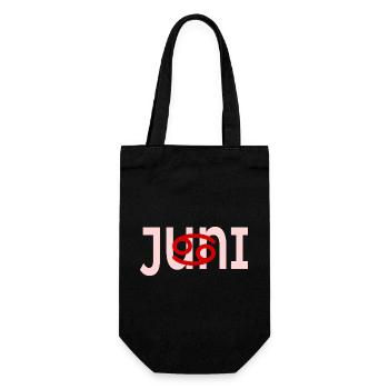Anniversaire juin - Signe du zodiaque Cancer - Sac à bouteille - noir - Devant