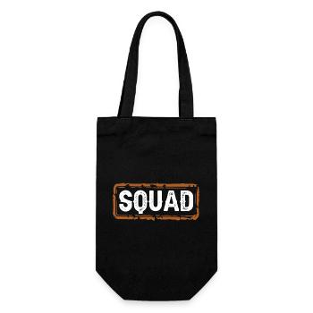 squad - Geschenkbeutel für Flaschen - Schwarz - Vorne
