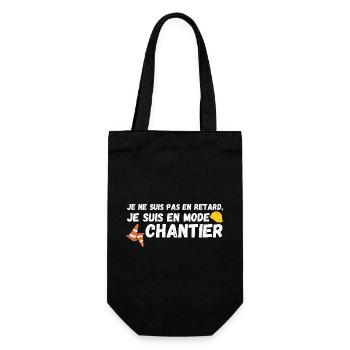 Je suis en mode chantier - Sac à bouteille - noir - Devant