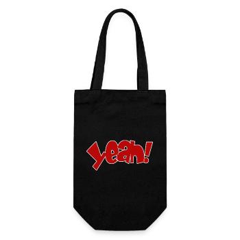 Yeah Cartoon Pop Design - Geschenkbeutel für Flaschen - Schwarz - Vorne