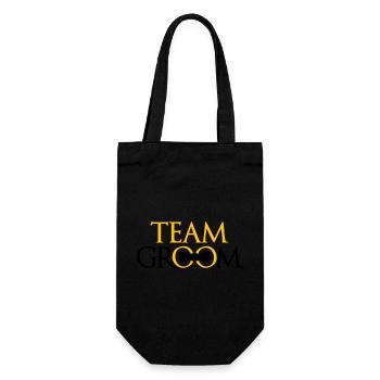 rings team groom bachelor party bachelor par - Gift Bag for Bottles - black - Front