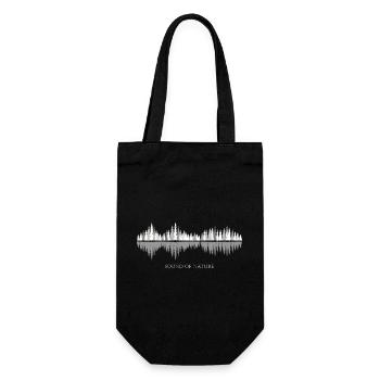 Sound of Nature - Winter - Geschenkbeutel für Flaschen - Schwarz - Vorne