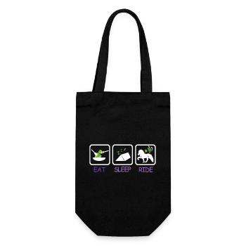 iceland competition shirts vegetarian tent ride - Geschenkbeutel für Flaschen - Schwarz - Vorne