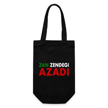 women life freedom Zan zendegi azadi - Geschenkbeutel für Flaschen - Schwarz - Vorne