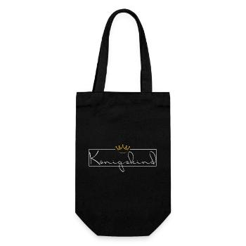 Child of God - gold / weiß - Geschenkbeutel für Flaschen - Schwarz - Vorne