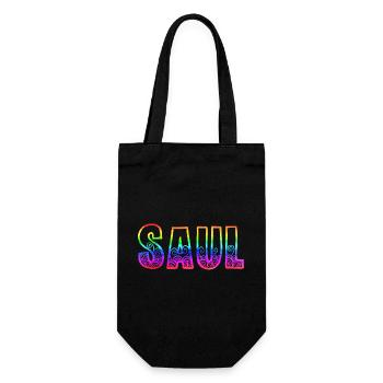 saul rs regenbogen - Geschenkbeutel für Flaschen - Schwarz - Vorne