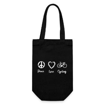 Peace Love Cyclisme - Sac à bouteille - noir - Devant