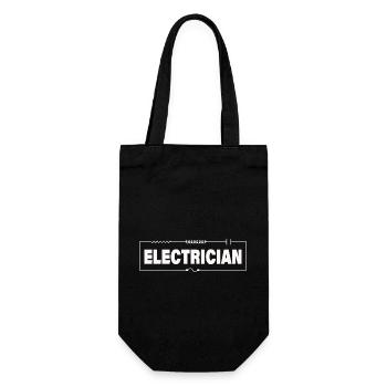 ELECTRICIAN - Geschenkbeutel für Flaschen - Schwarz - Vorne