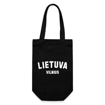 LITAUEN Wilna Lietuva Vilnius - Geschenkbeutel für Flaschen - Schwarz - Vorne