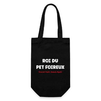 Roi du pet foireux - Sac à bouteille - noir - Devant