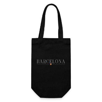 Ich liebe Barcelona - Geschenkbeutel für Flaschen - Schwarz - Vorne