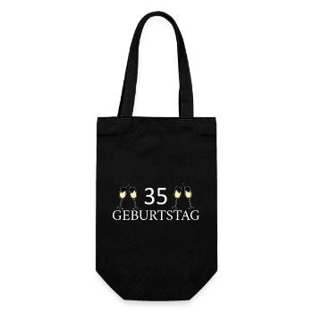 35e anniversaire 35 ans - Sac à bouteille - noir - Devant