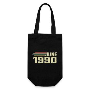 Juin 1990 Anniversaire Juin 1990 Juin 1990 Anniversaire - Sac à bouteille - noir - Devant