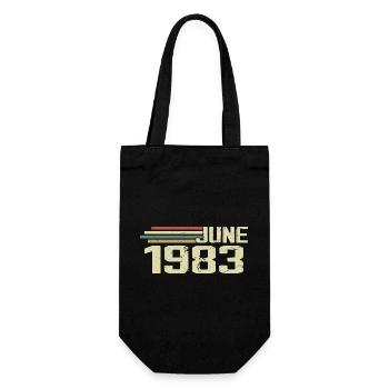 Juin 1983 Anniversaire Juin 1983 Juin 1983 Anniversaire - Sac à bouteille - noir - Devant