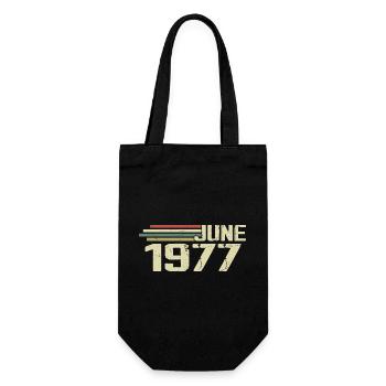Juin 1977 Anniversaire Juin 1977 Juin 1977 Anniversaire - Sac à bouteille - noir - Devant