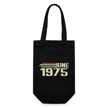 Juni 1975 Jahrestag Juni 1975 Juni 1975 Geburtstag - Geschenkbeutel für Flaschen - Schwarz - Vorne