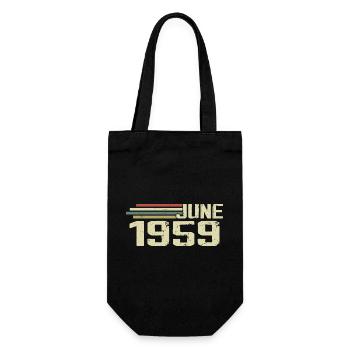 Juin 1959 Anniversaire Juin 1959 Juin 1959 Anniversaire - Sac à bouteille - noir - Devant