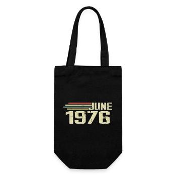 Juin 1976 Anniversaire Juin 1976 Juin 1976 Anniversaire - Sac à bouteille - noir - Devant