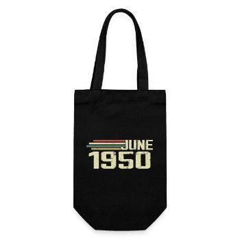 Juin 1950 Anniversaire Juin 1950 Juin 1950 Anniversaire - Sac à bouteille - noir - Devant