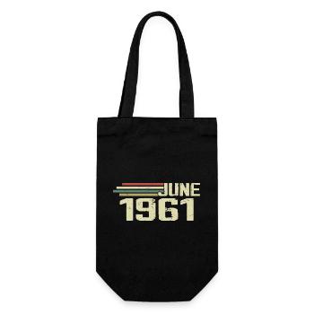 Juin 1961 Anniversaire Juin 1961 Juin 1961 Anniversaire - Sac à bouteille - noir - Devant
